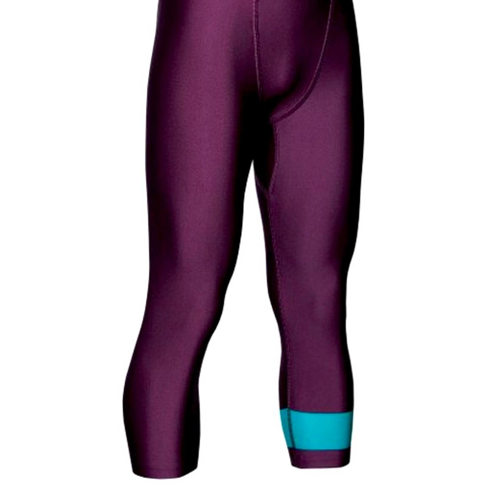 0357 NEW Under Armour Leggings Kinetic Purple Three-Quarter Leggings - Picture 3 of 12